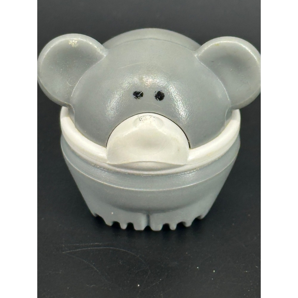 Vintage Little Tikes Toddle Tots Chunky People Grey Mouse Gray Figure Toy Animal
